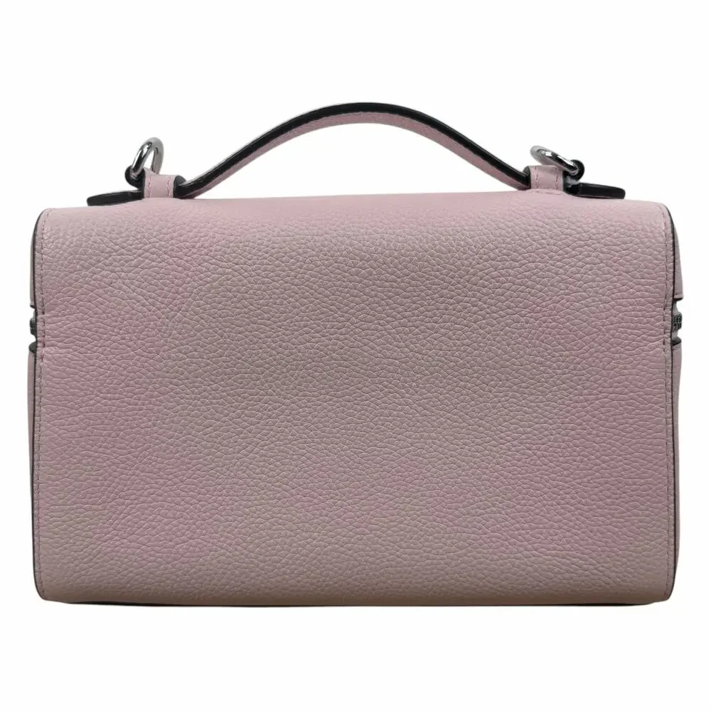 Tory Burch Slim Romy Top Handle Bag Leather Crossbody Bag Rose Pink